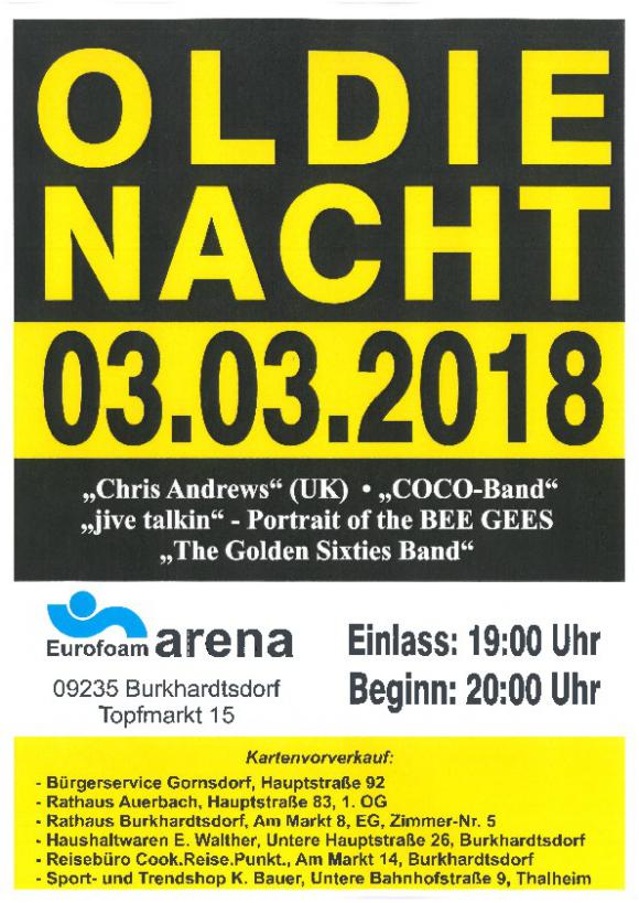 Plakat Oldienacht 2018
